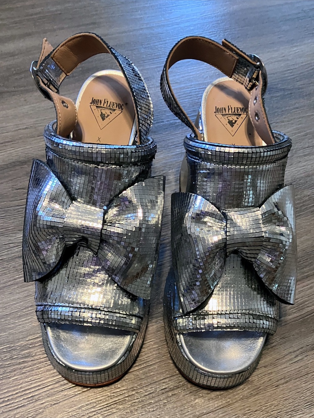 John Fluevog Rachel Burke Disco Shoes Like New size 8